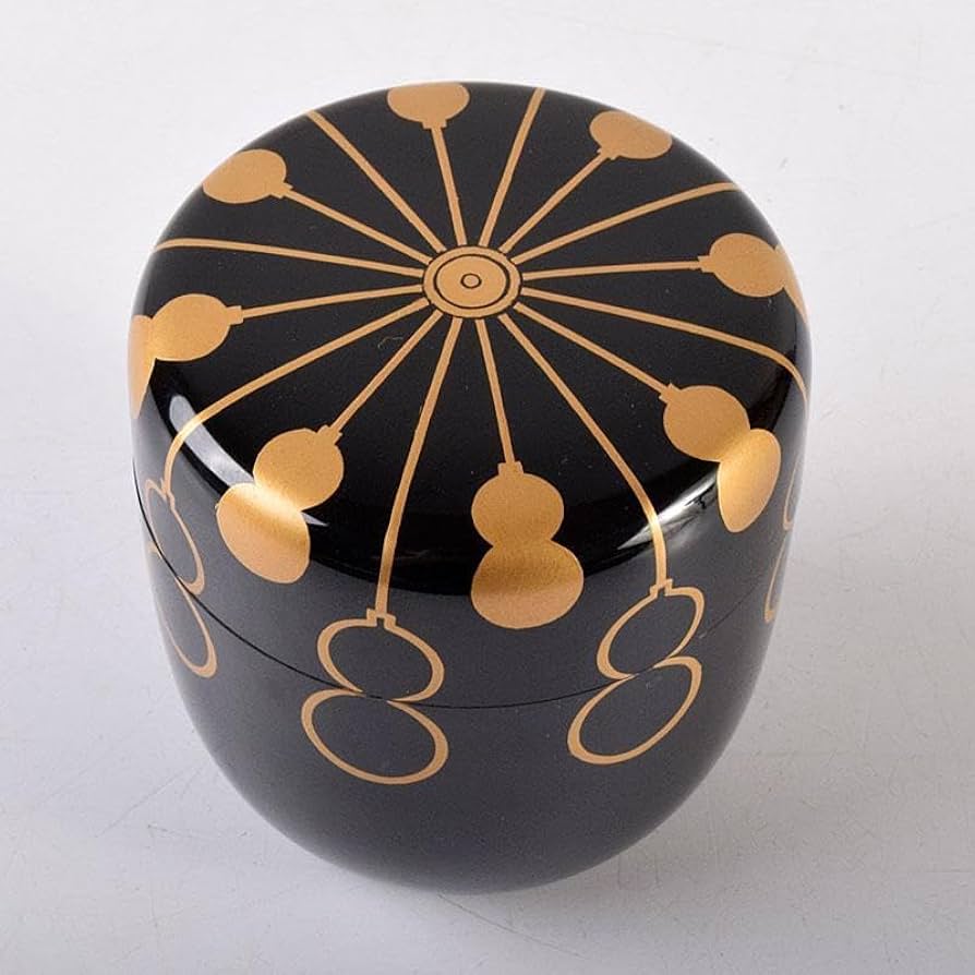 S593 茶入 『金彩梅文』『在銘』『作家』 共箱 茶道具 【公式通販】