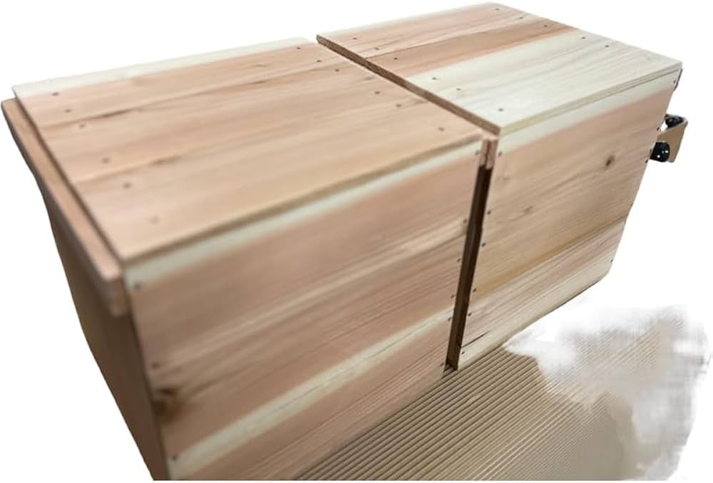 Amazon.co.jp: リンゴ箱木箱 ウッドボックス（幅半分） 蓋付 1個