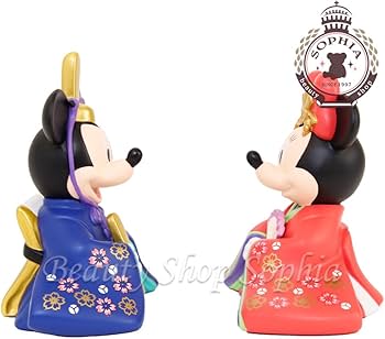 Amazon.co.jp: ミッキー＆ミニー ひな人形 台付きひな飾り 2024年最新