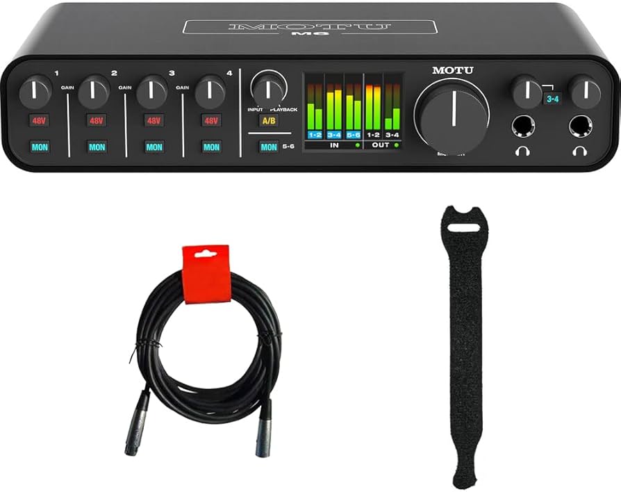 Amazon.com: MOTU M6 Desktop 6x4 USB-C Audio-MIDI Interface Bundle