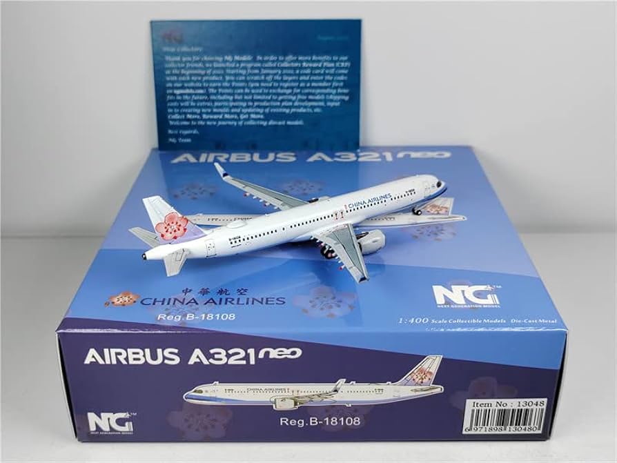 Amazon.com: ACE HOBBY NG Models China Airlines for Airbus A321neo