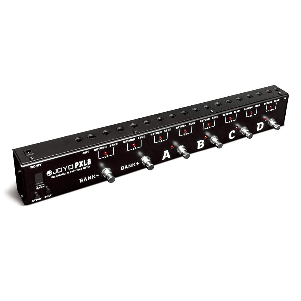 Amazon.com: JOYO 8 FX Loop Programmable Pedal Switcher PXL8 Bundle