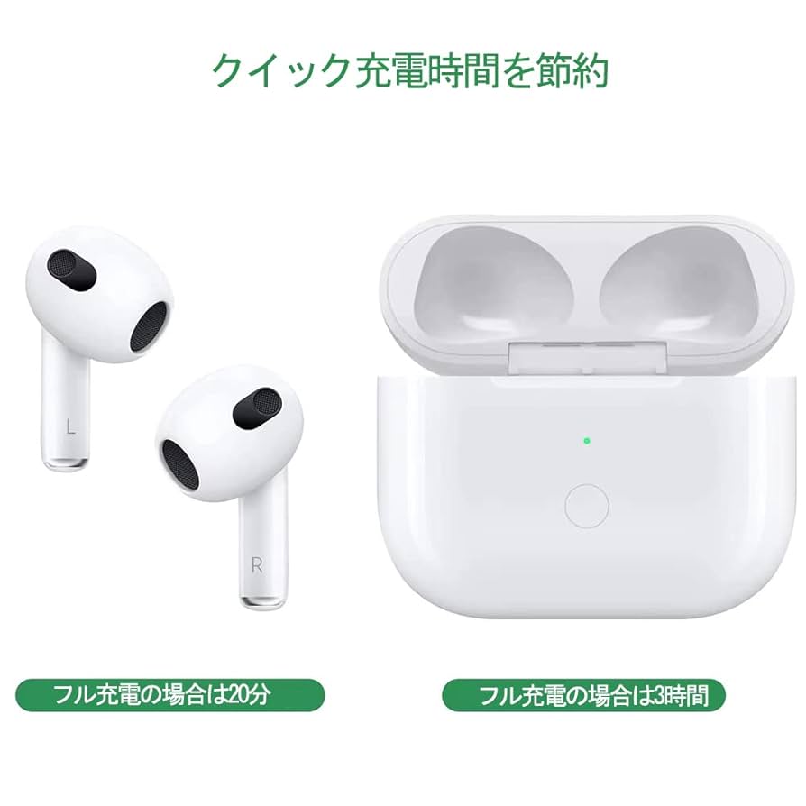 Apple AirPods 第3世代 本体 ホワイト 充電ケース付き 【公式通販】