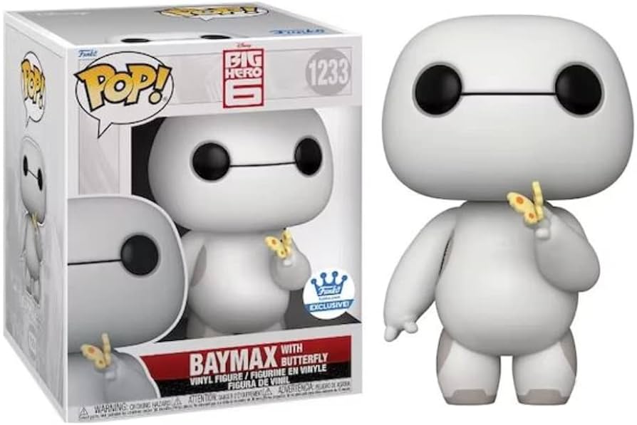 Amazon.com: Funko POP! Big Hero 6 - Baymax with Butterfly 6” Super