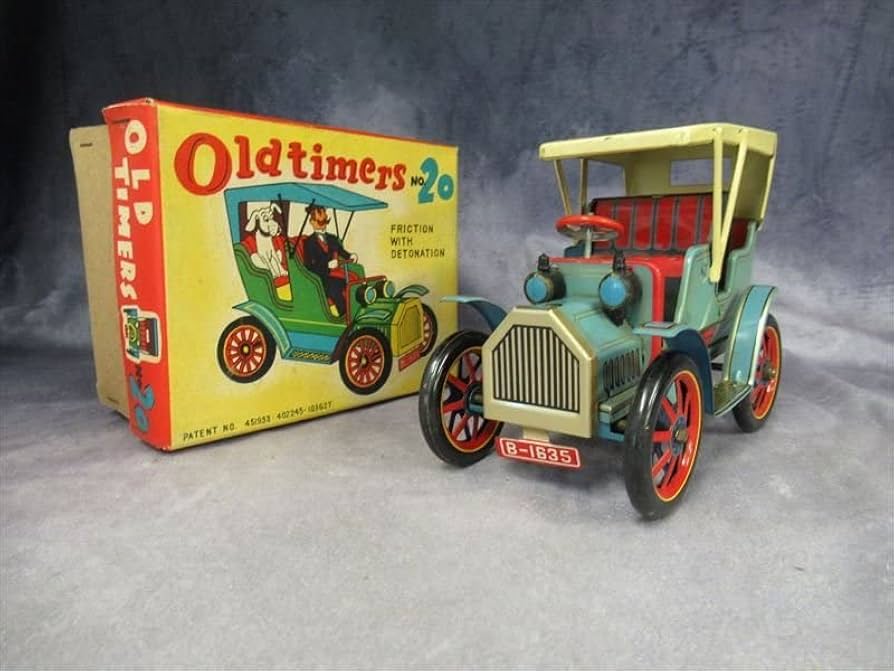 Amazon | ○ 増田屋 OLD TIMERS NO20 クラシックカー ブリキ 鈍色 ニビ