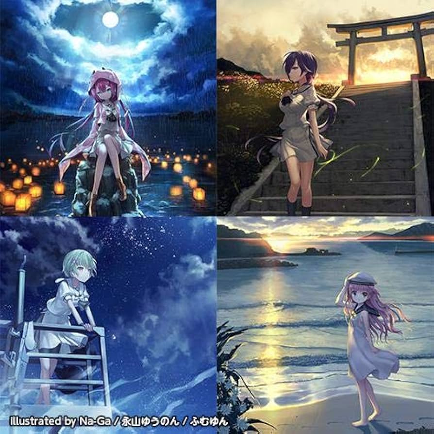 Amazon.co.jp: Summer Pockets A3クリアポスター 4枚セット : 文房具