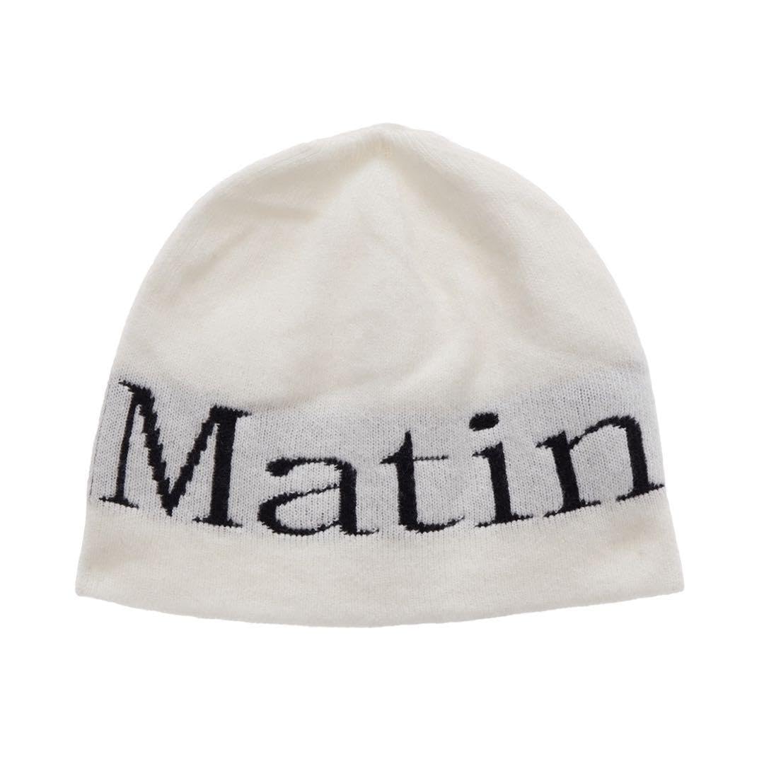 Matin Kim マーティンキム ビーニー ニット帽 ベージュ レディース