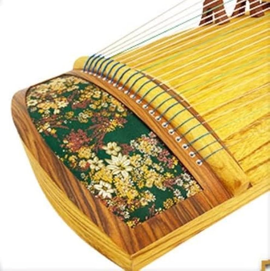 Amazon | 小古筝 125cm 21弦 花柄 | 弦楽器 | 楽器・音響機器
