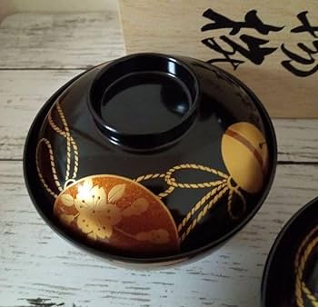 河和田特製塗 御吸物椀5客 共箱 漆工芸 河和田特製塗 御吸物椀5客 共箱