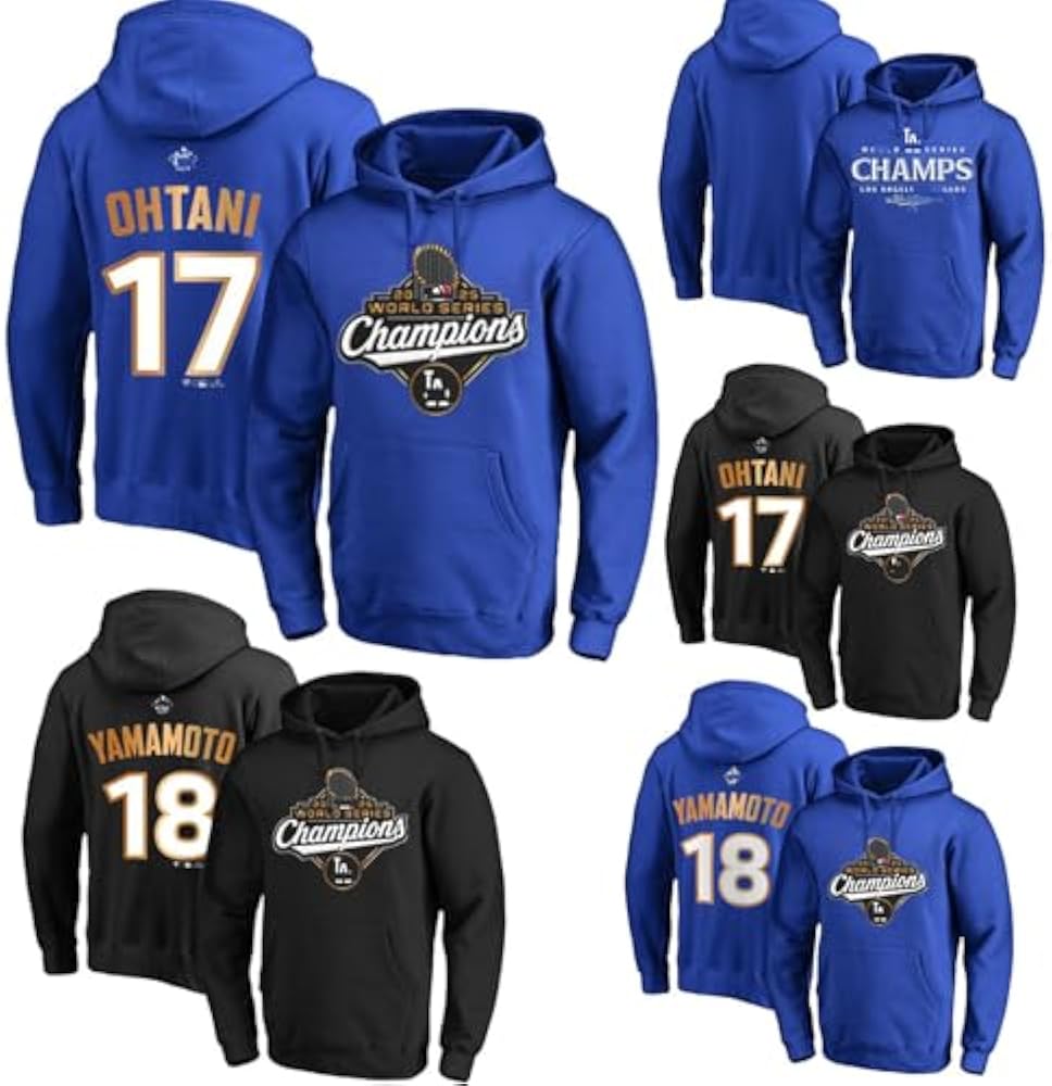 Amazon.co.jp: [IGFANGJM] 山本由伸 大谷翔平 2025 優勝記念 パーカー