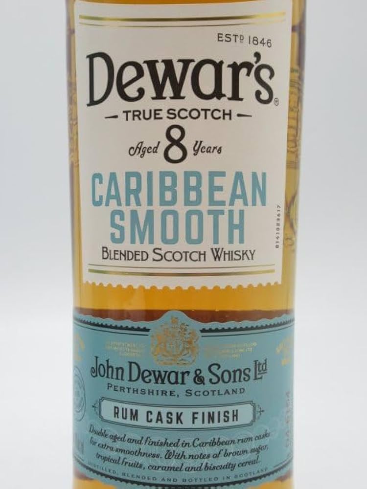 Amazon.co.jp: デュワーズ 8年 カリビアンスムース 箱なし 正規品 40度
