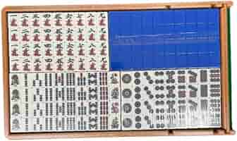 Yuta S 青 黄色セット 麻雀牌 アモス アルティマ ケース付 Yuta S 青