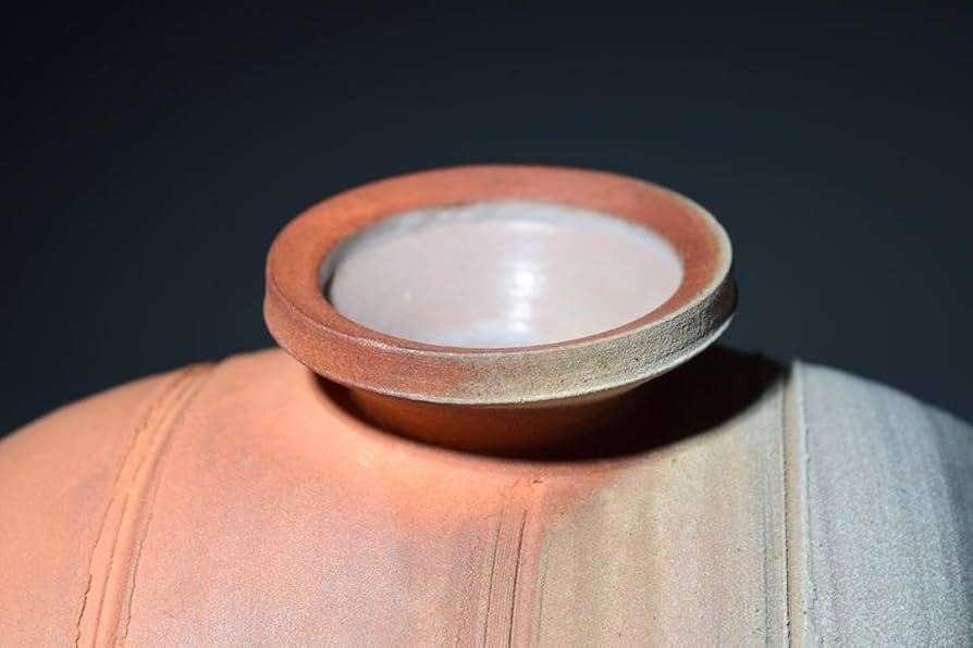 大和努作出来良萩ぐい呑直径6.8㎝タトチ東な7-0406☆2F