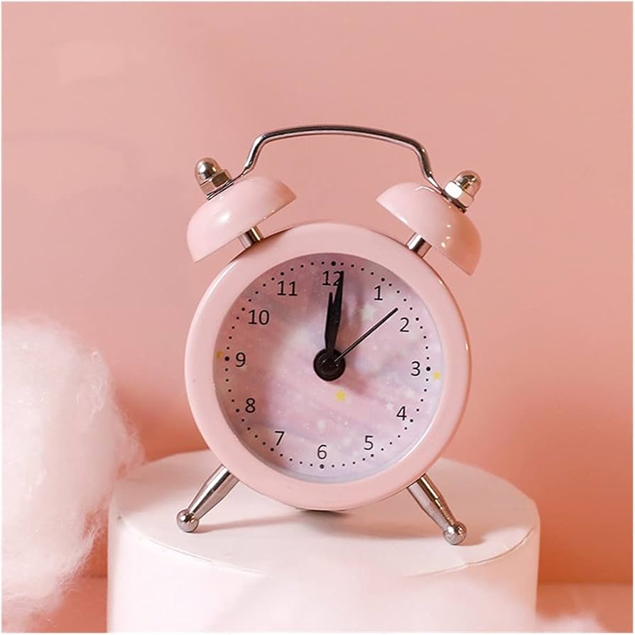 Amazon.co.jp: 小さい目覚まし時計電子丸番号ダブルベルデスクテーブル