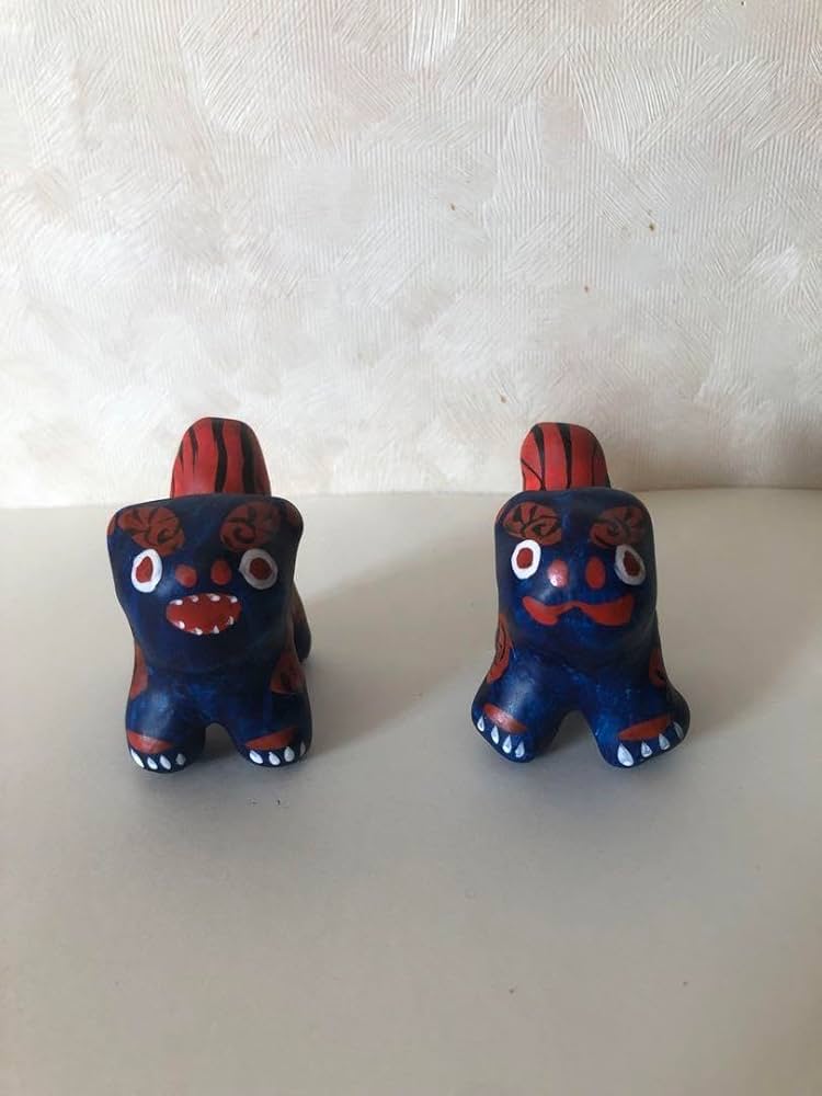 Amazon.co.jp: 豊永盛人玩具ロードワークス 沖縄琉球張り子 シーサー2