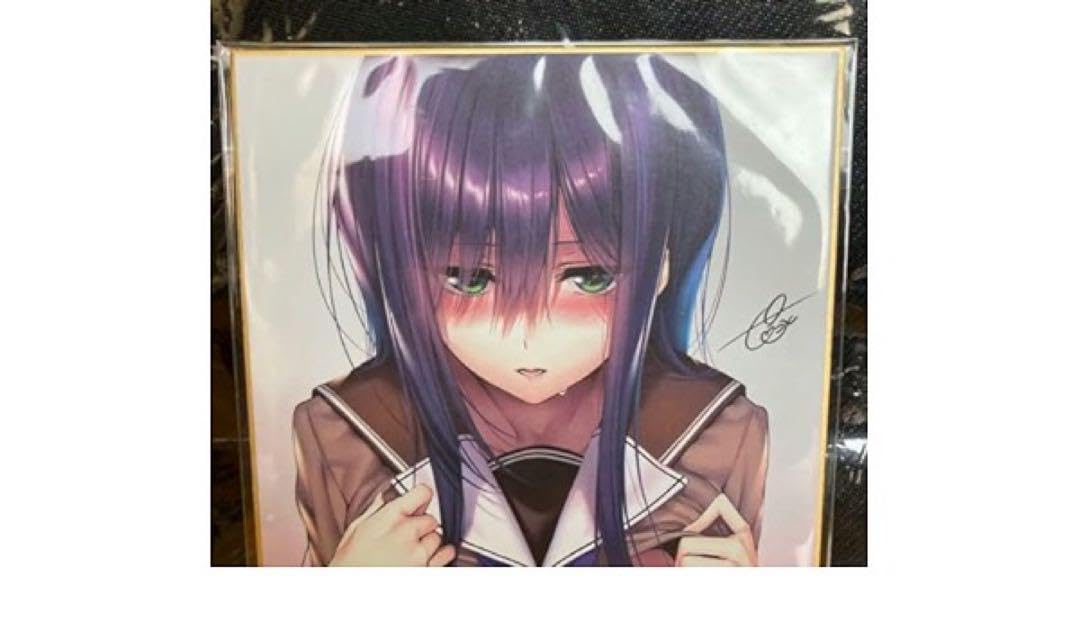 ピロ水 アマカノ2 氷見山玲 箔押しサイン入りミニ色紙 【公式通販】