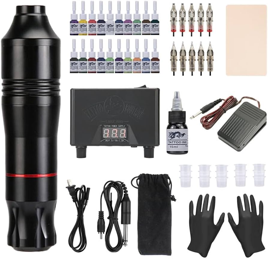Amazon | タトゥーガンキット カートリッジタトゥーマシンキット