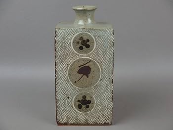 人間国宝 島岡達三 花入 民芸の器 益子焼 Amazon.co.jp: 【骨董茶道具】