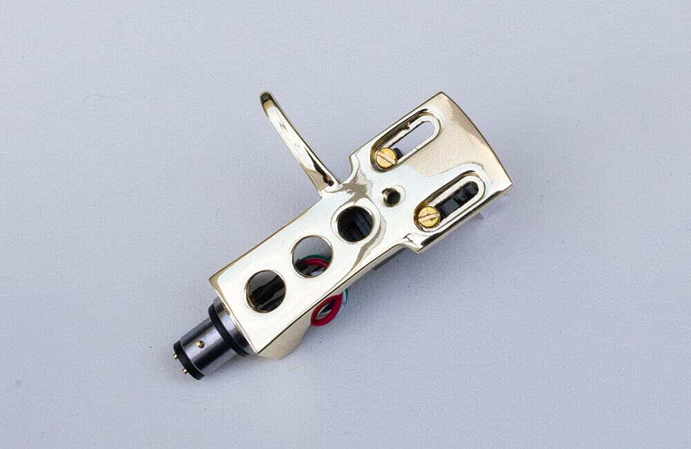 希少 Technicsテクニクスのヘッドシェル シャンパンゴールド、ウエイト