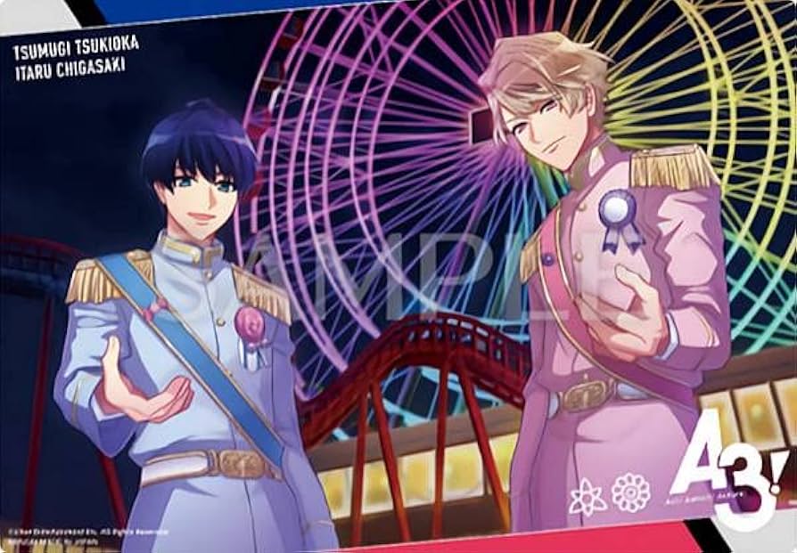 Amazon.co.jp: 【月岡紬&茅ヶ崎至】 A3! クリアビジュアルポスター2