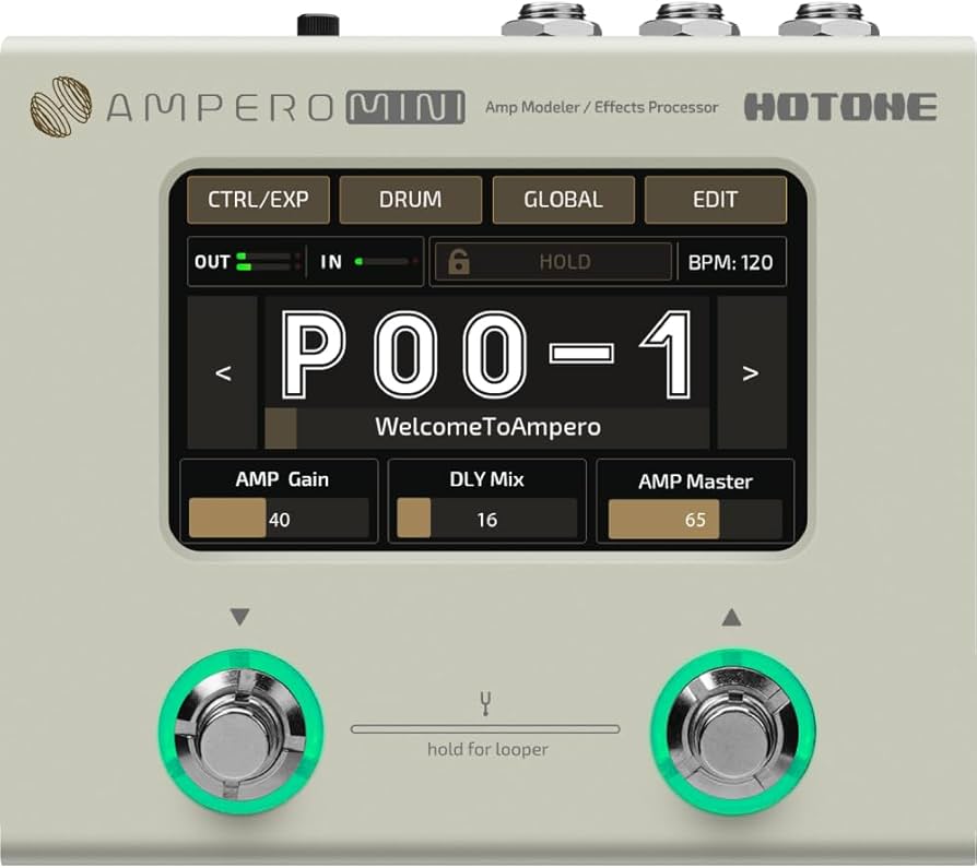 Amazon.com: HOTONE Ampero Mini MP50VN - Guitar Multi Effects