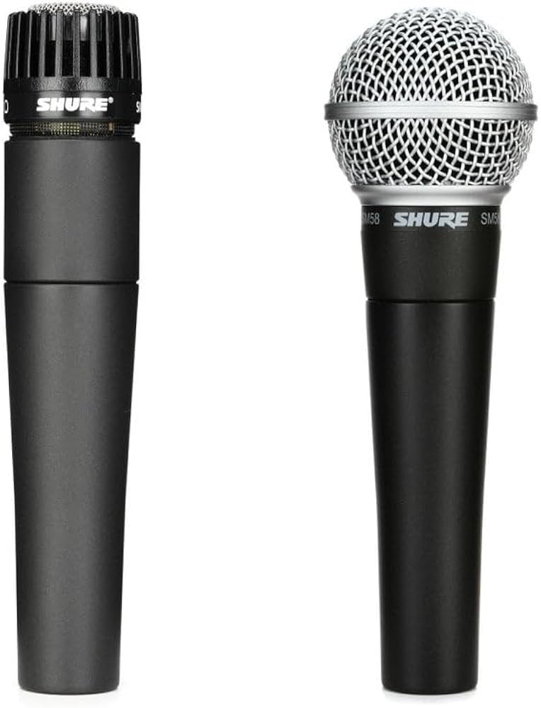 Amazon.com: Shure SM57 & SM58 Microphone Set - Professional