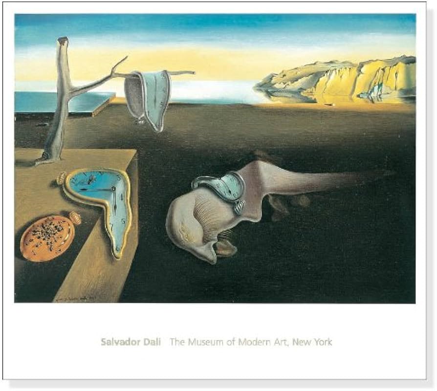 Amazon.co.jp: ポスター サルバドール ダリ 記憶の固執 （柔らかい時計