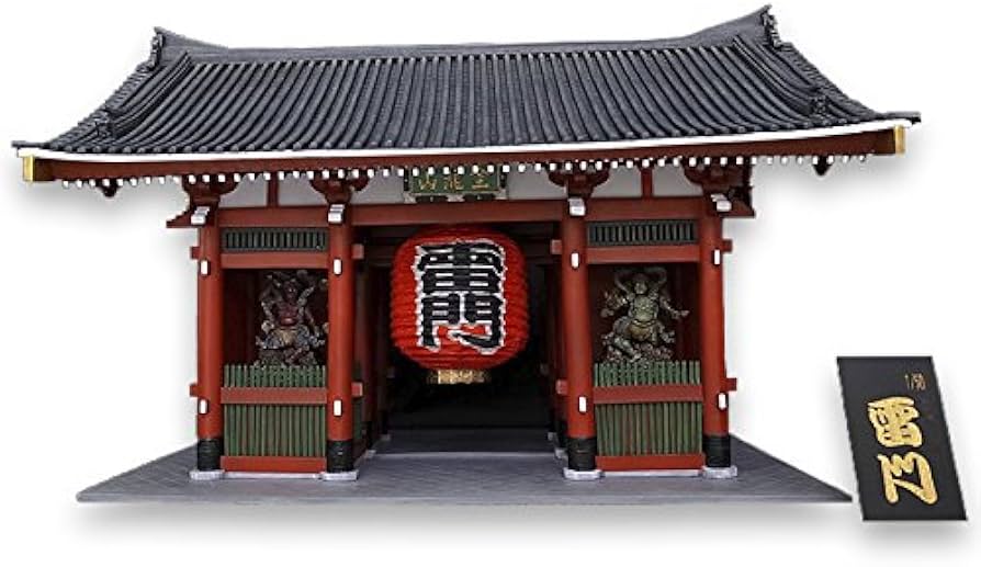 Amazon.co.jp: 雷門 1/50スケール 完成品 美術建築模型〔横375mm×縦
