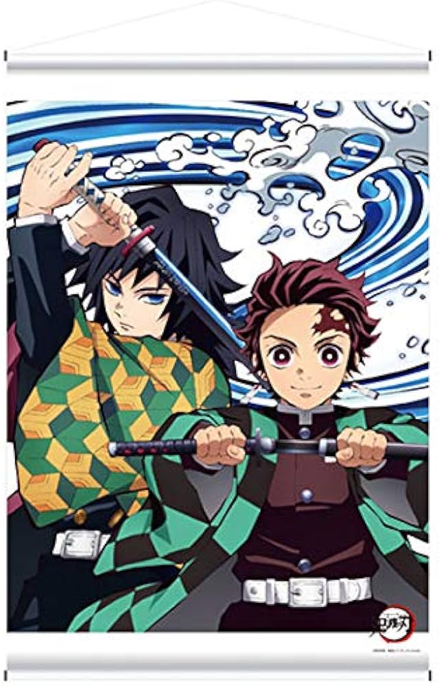 Amazon.co.jp: 鬼滅の刃 タペストリー 竈門炭治郎と冨岡義勇 : ホビー