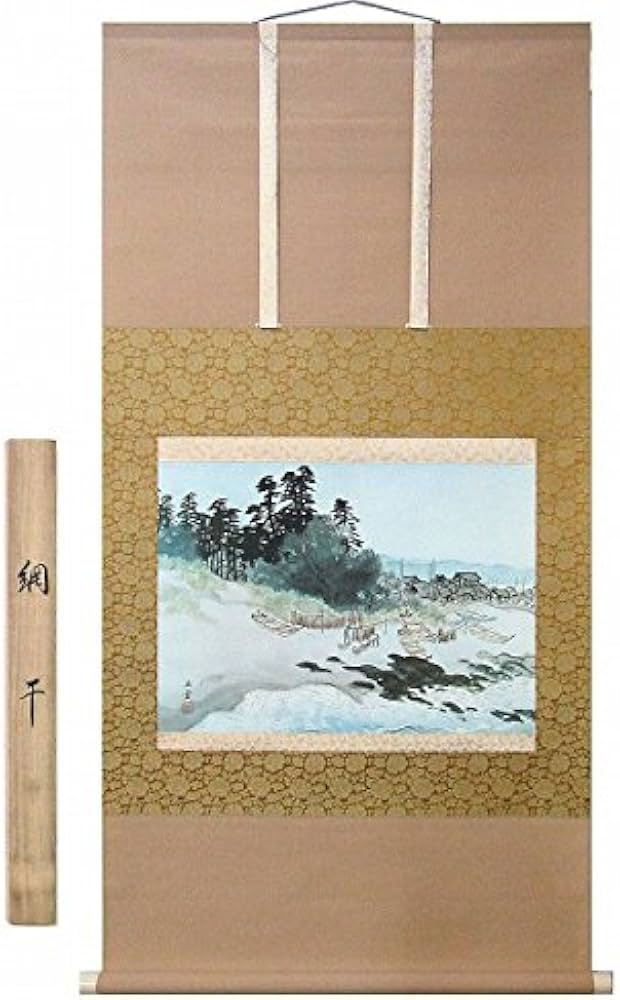 銘恵泉（平成年）富士山水画日本画掛け軸掛軸水墨画風景画