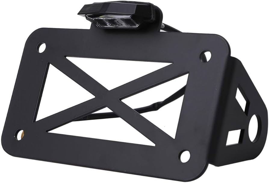 Amazon | サイド ナンバー ステー LED ナンバー灯 付き サイドマウント