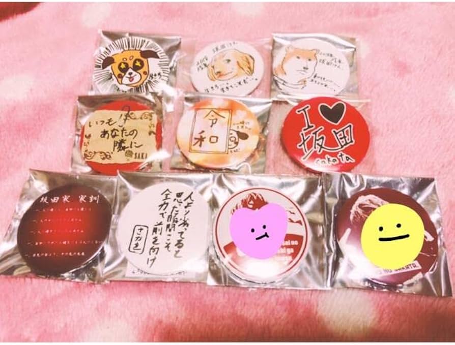 となりの坂田 缶バッジ まとめ売り グッズ となりの坂田 缶バッジまとめ
