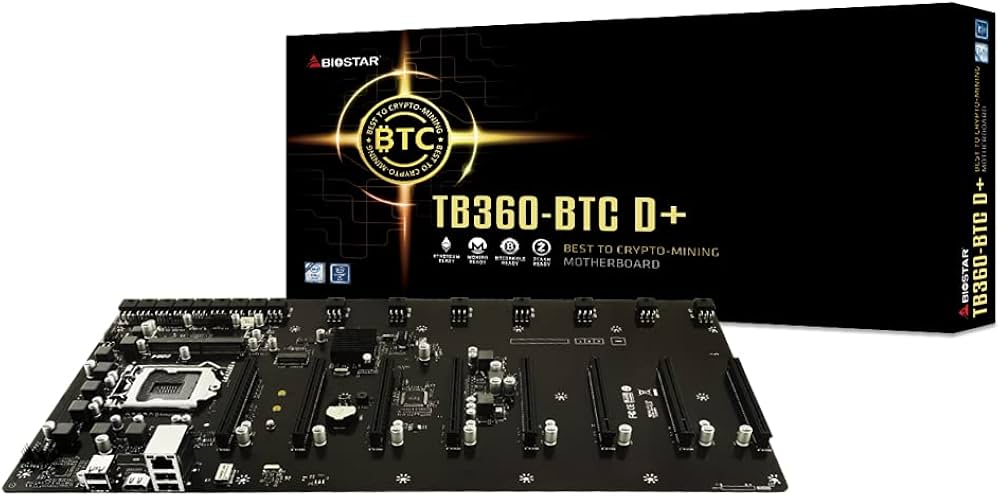Amazon | BIOSTAR B360チップセット採用 PCIe 8スロット搭載