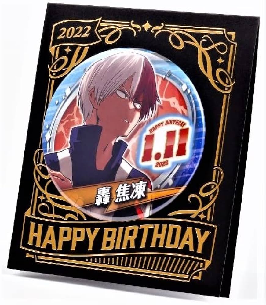 僕のヒーローアカデミア 轟焦凍 原作 JF 絵札缶バッジ ヒロアカ展 原画