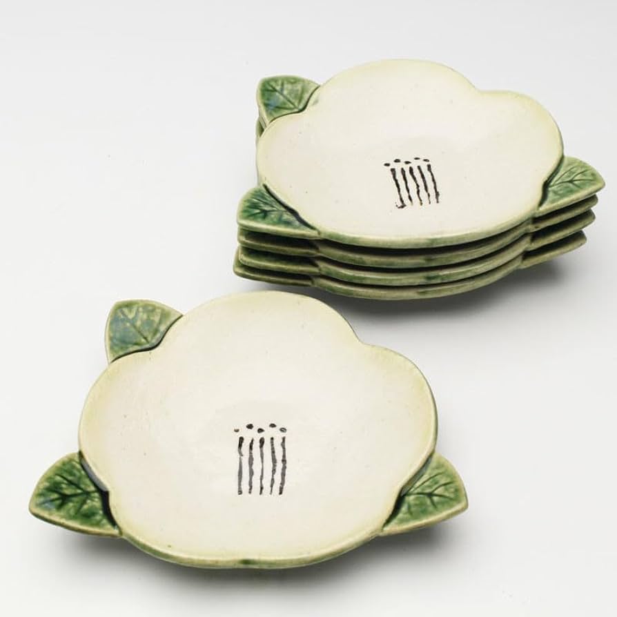 織部焼 瀬戸焼 名工 松原老松作 織部釉 麦藁文様 手焙 火鉢 花入れ