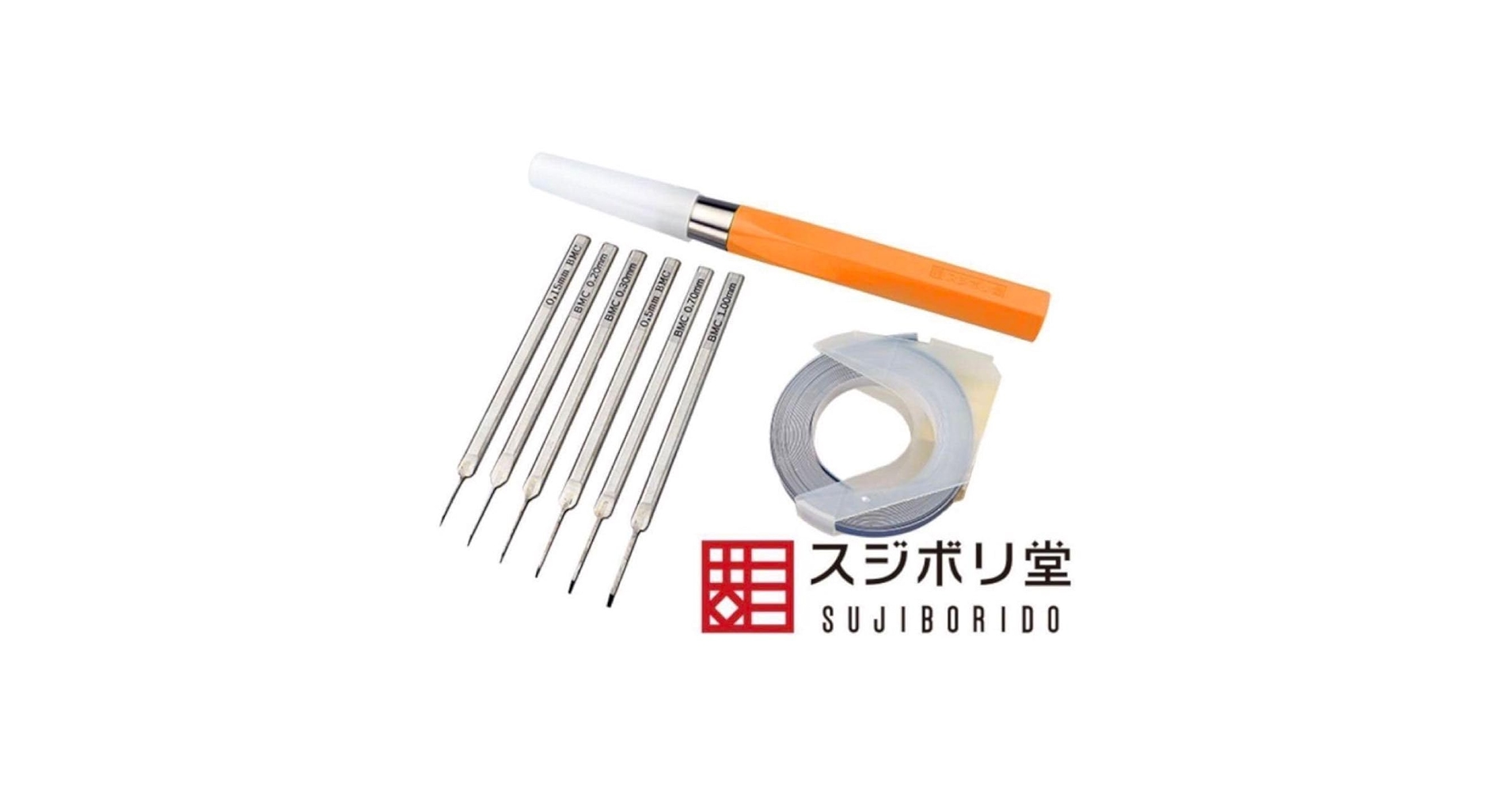 スジボリ堂 新お試しセット BMC タガネ 6本 タガネホルダー ガイド