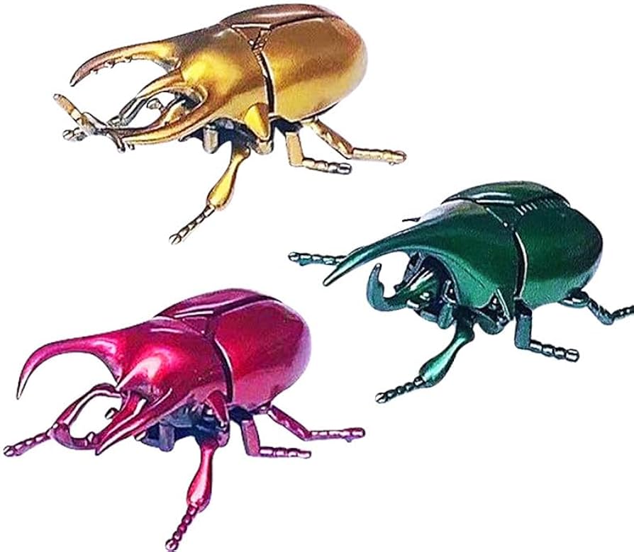 Amazon.co.jp: Homilius カブトムシ ぜんまい 3匹セット ムシ おもちゃ