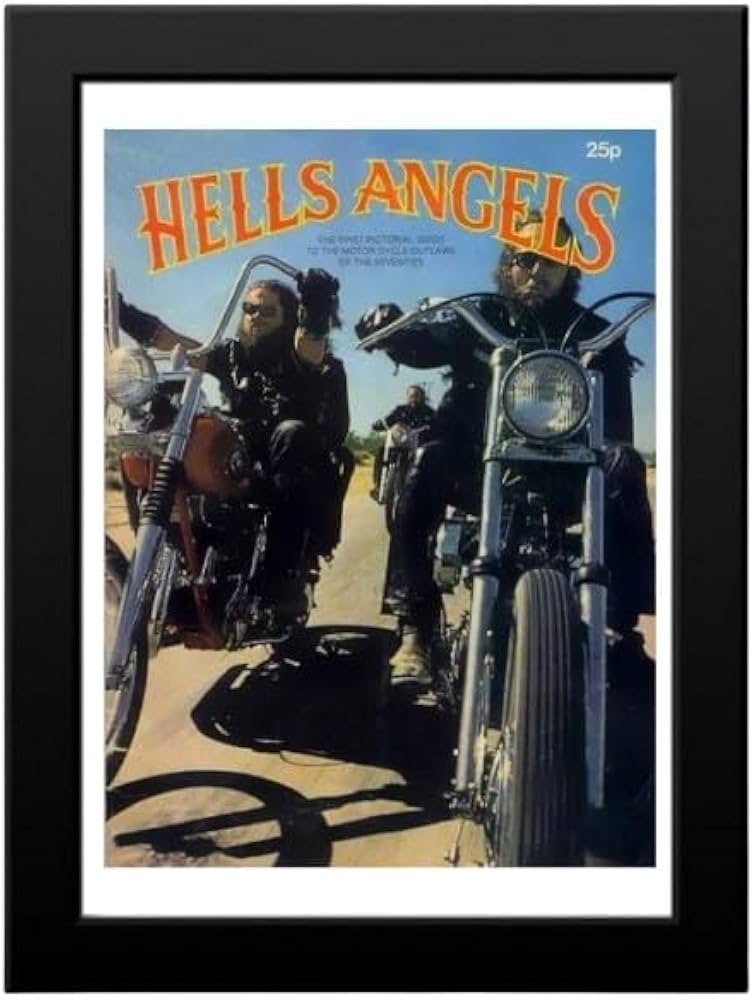 Amazon.co.jp: ヘルスエンジェル ハーレー ポスター キャンバス