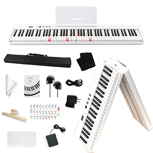 カリーナ - 折りたたみ 電子ピアノ 光る鍵盤 88鍵盤 ZE0088 の評価