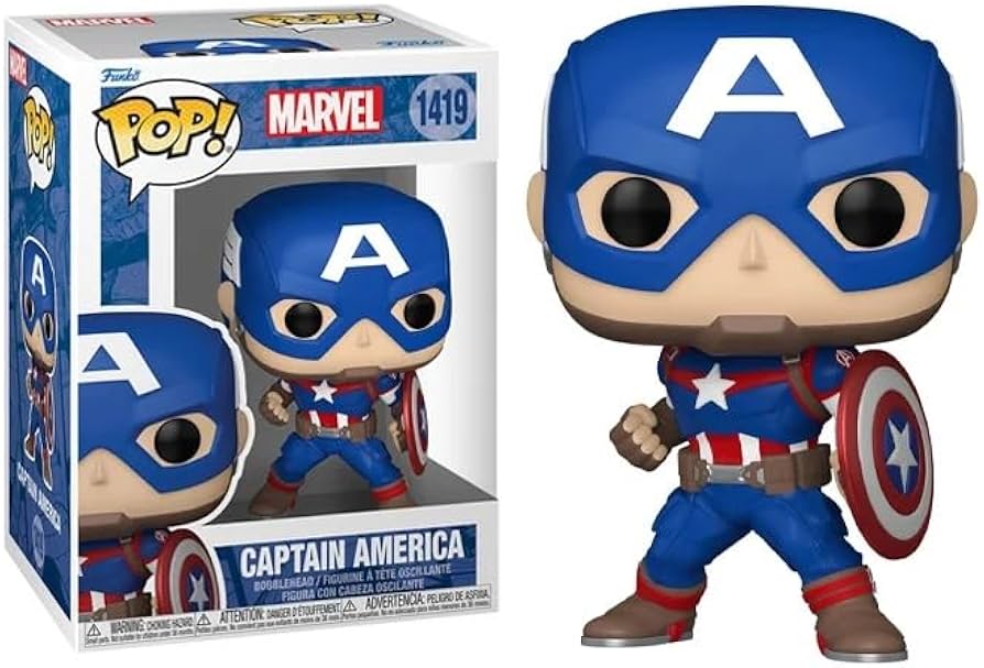 Amazon.com: POP Marvel: New Classics - Captain America Funko Vinyl