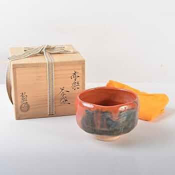 早い者勝ち❗️赤楽茶碗 佐々木松楽作 高橋悦道書付 銘・松風 早い者