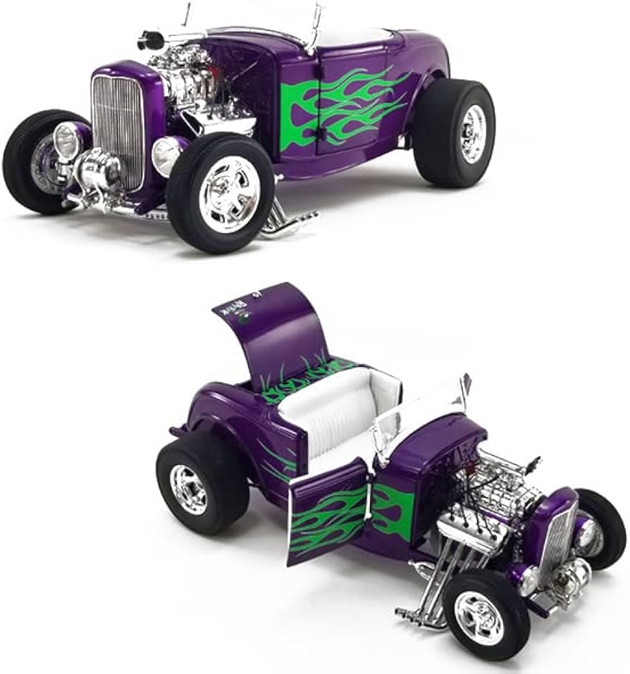 Amazon | ACME 1:18 RAT FINK 1932 FORD BLOW HOT ROD ROADSTER with