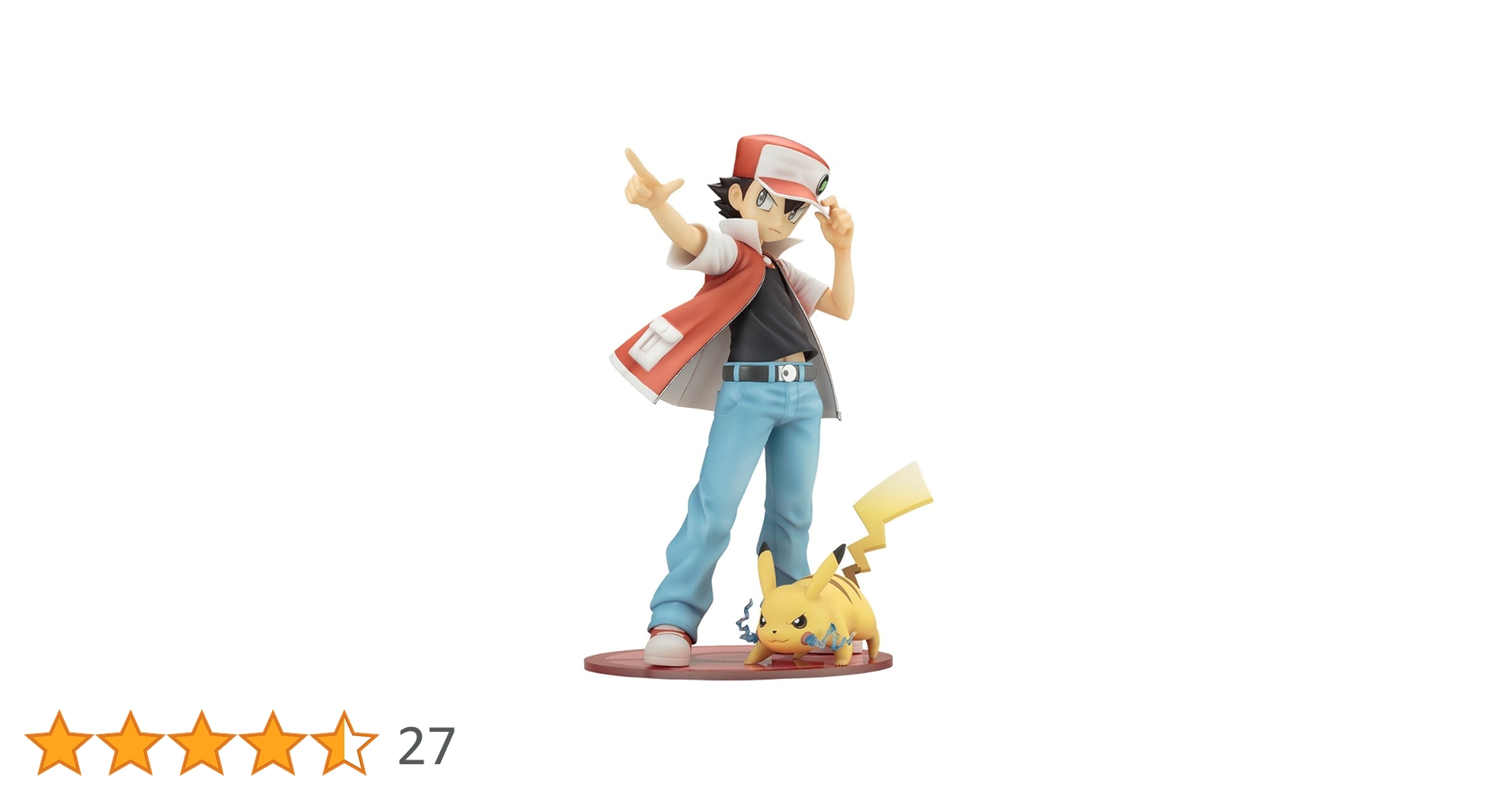 フィギュア レッド＆ピカチュウ 1/8 ポケモンセンターオリジナル