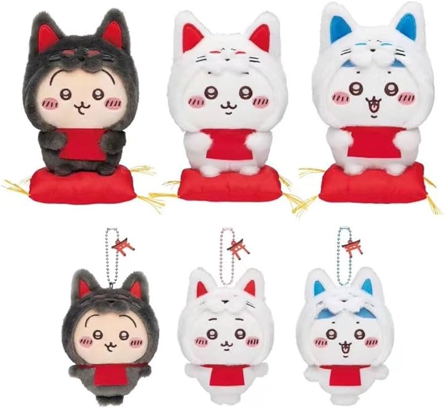 ちいかわ 招福 ハチワレ マスコット ぬいぐるみS 2点セット ちいかわ