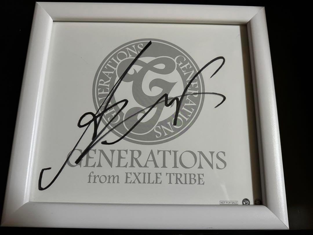 GENERATIONS 白濱亜嵐 サイン色紙 generations サイン