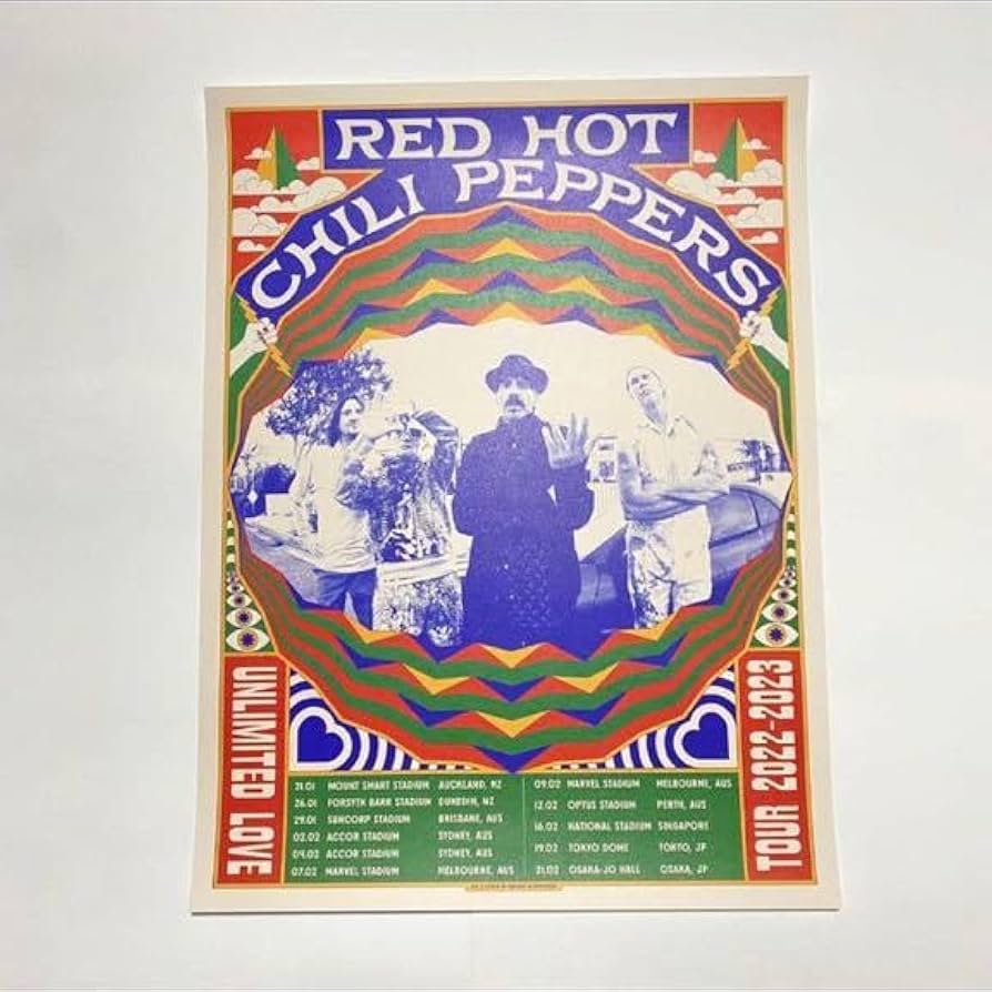 Red Hot Chili Peppers レッチリ ポスター リトグラフ 【公式通販】