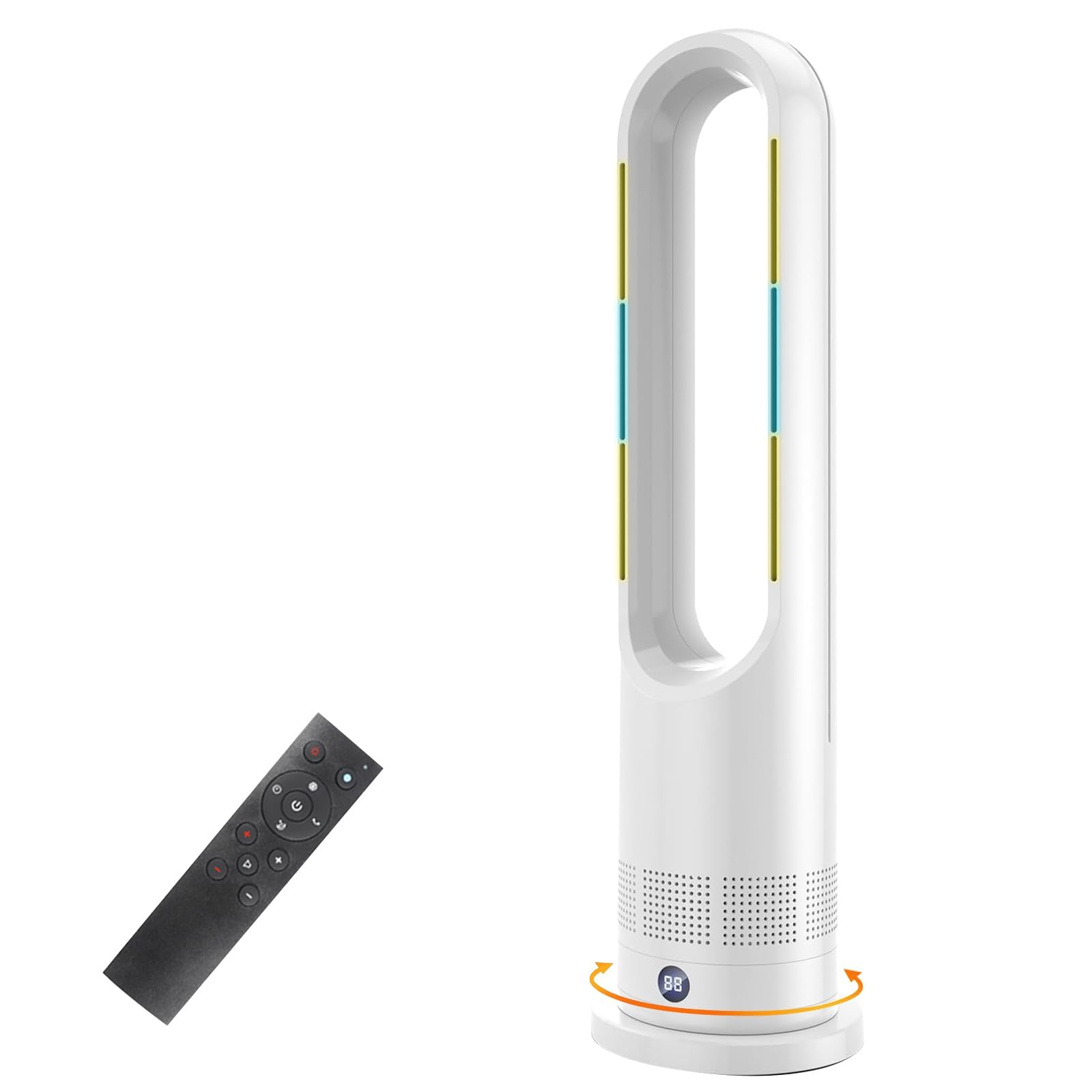 Amazon | セラミックヒーター タワーファン ファンヒーター スリム