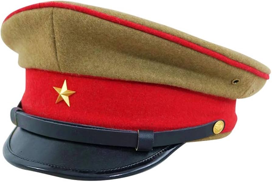 Amazon | 第二次世界大戦 日本帝国陸軍兵用軍帽制帽 ウール 黄褐色-60