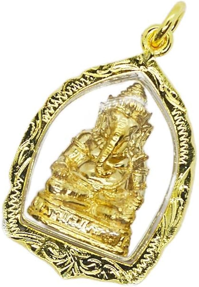 Amazon | プラクルアン ガネーシャ 金 GOLD 神様 ゴールド チャーム