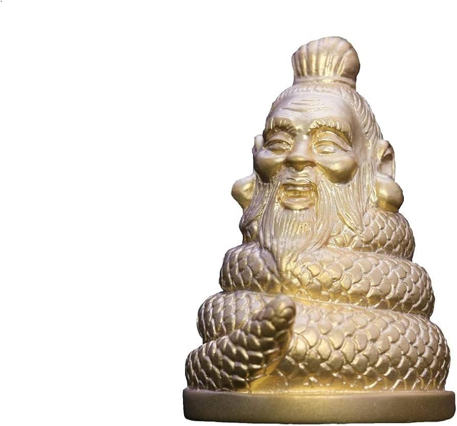 レア【老翁蛇体神像】仏像